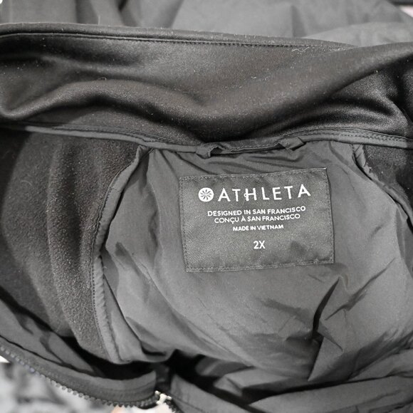 Athleta Size 2X INLET JACKET Black puffer Body Insulated Jacket - Picture 8 of 10